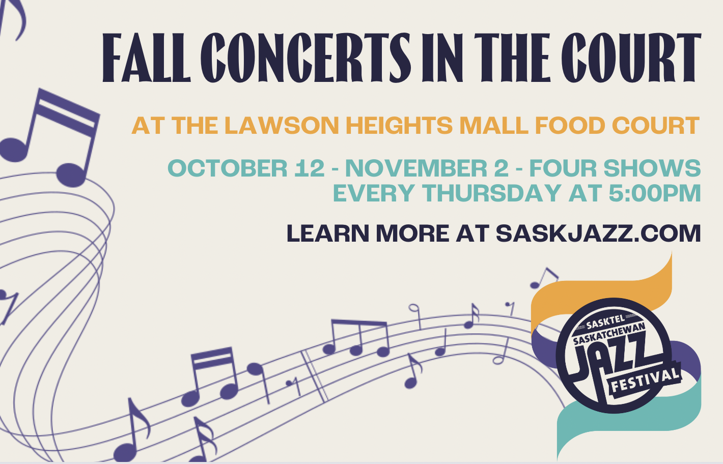 Fall Concerts in the Court at Lawson Heights Mall